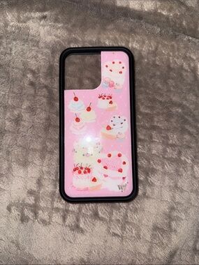 Pink Dessert Graphic Phone Case with Black Bumper